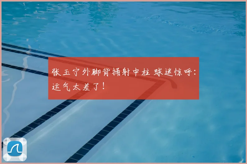 张玉宁外脚背捅射中柱 球迷惊呼:运气太差了!